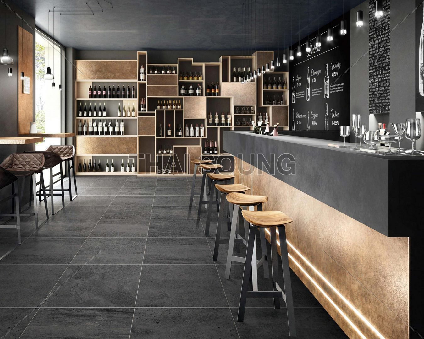 ร้านอาหาร-คาเฟ่-ห้องครัว-(-ROMA-ลายสโตน,-ลายหิน-)