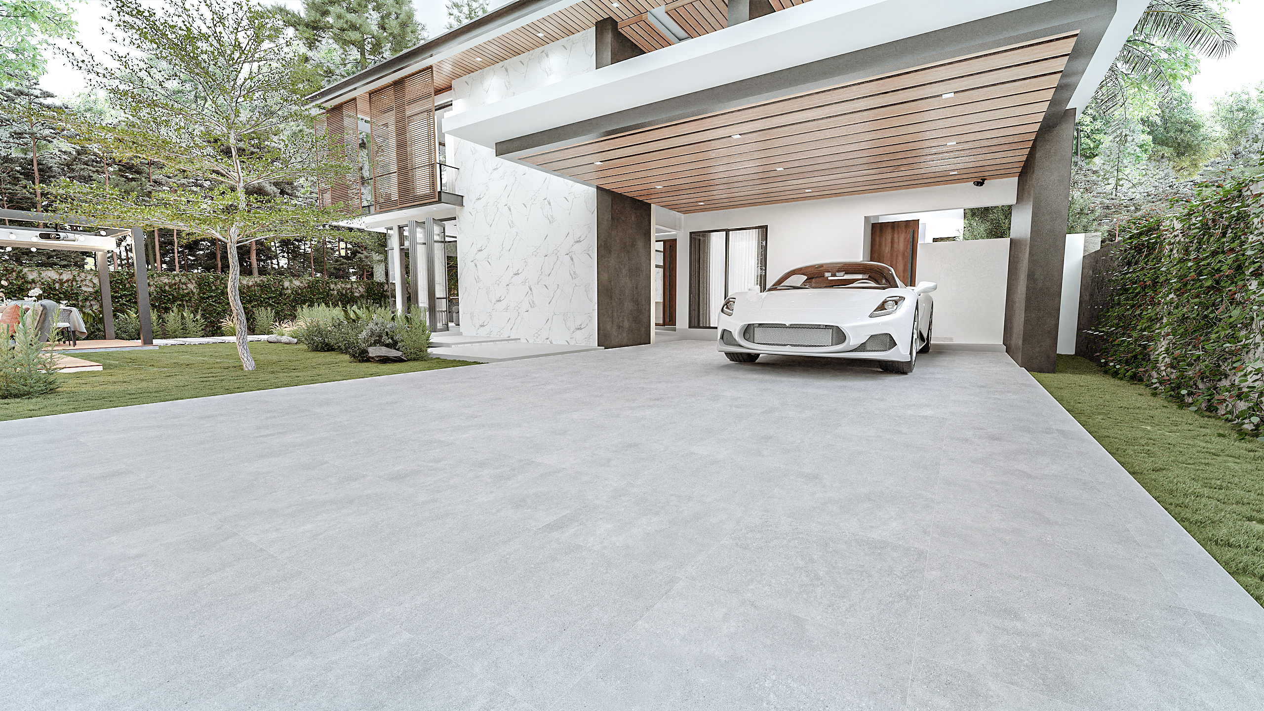 กระเบื้องโรงจอดรถของไทย สุง