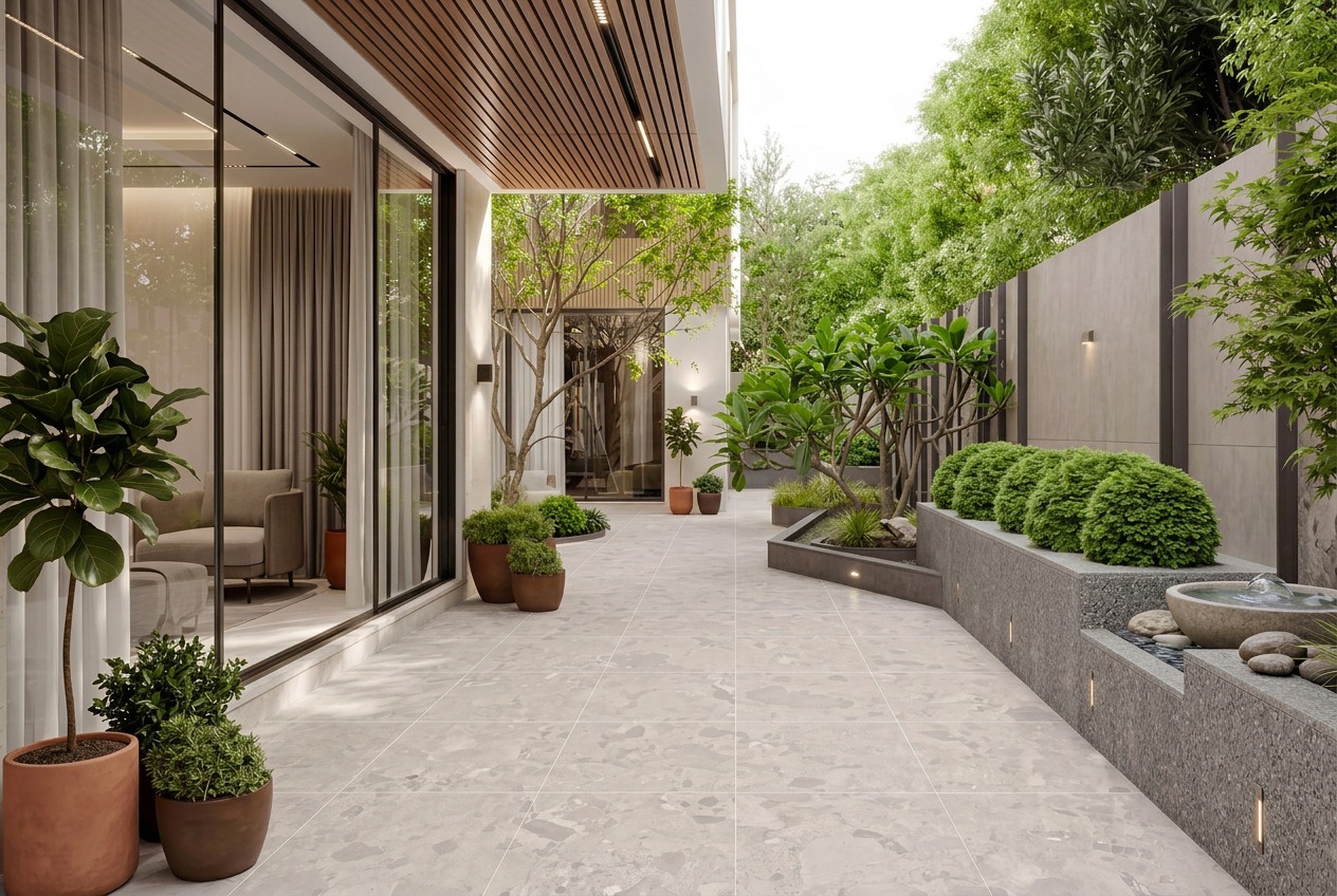 6. กระเบื้องหินขัด / เทอร์ราซโซ