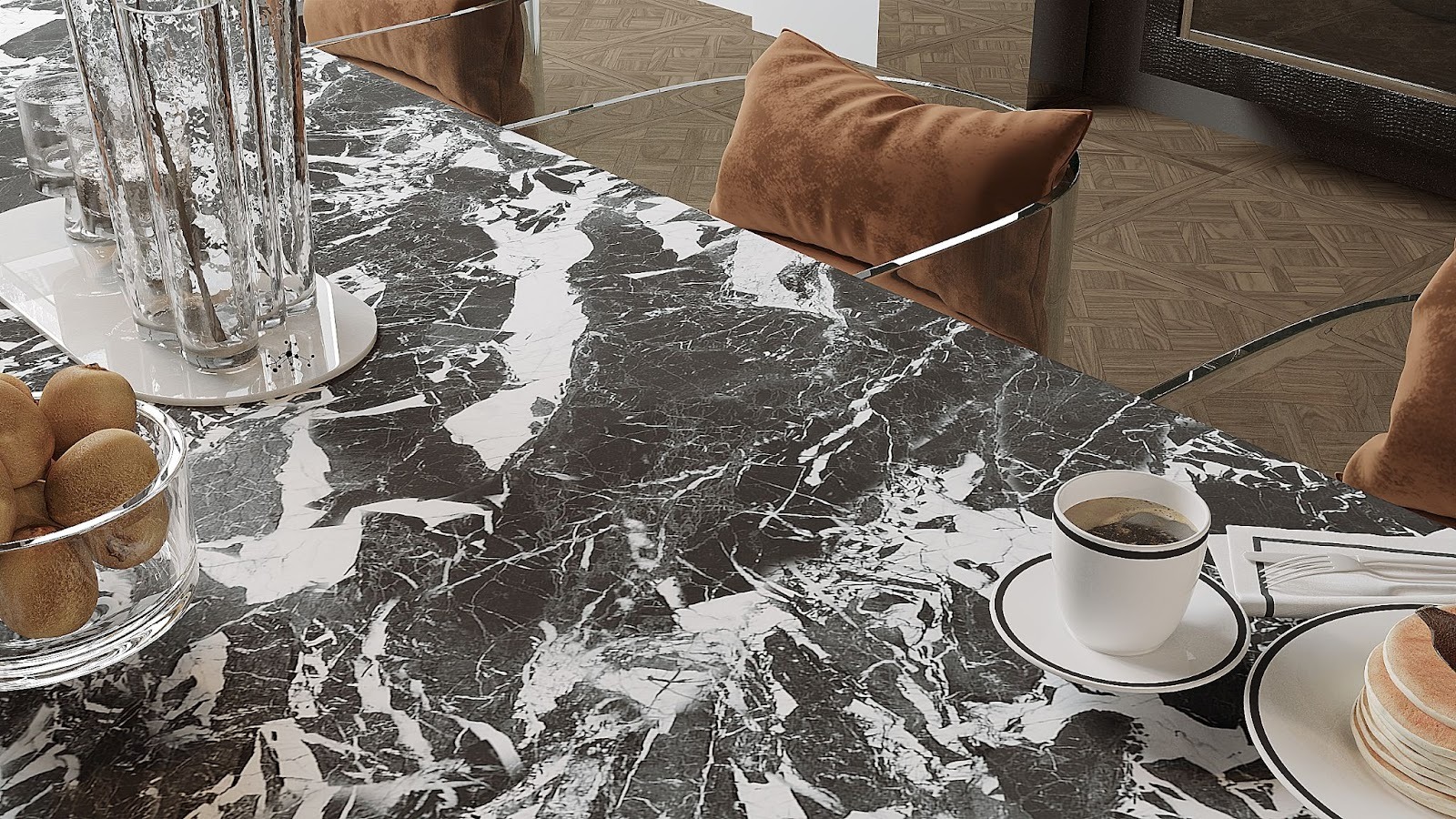 DS LUXURY ARABESCO BLACK HONED RAN4 90x180