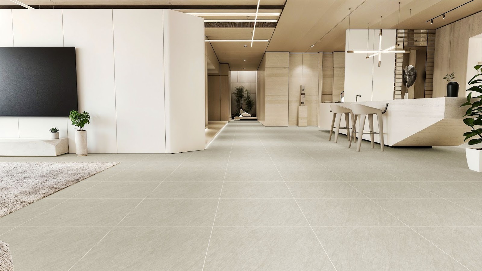 พื้นผิวกระเบื้อง ตัวกำหนดบรรยากาศบ้านทั้งหลัง