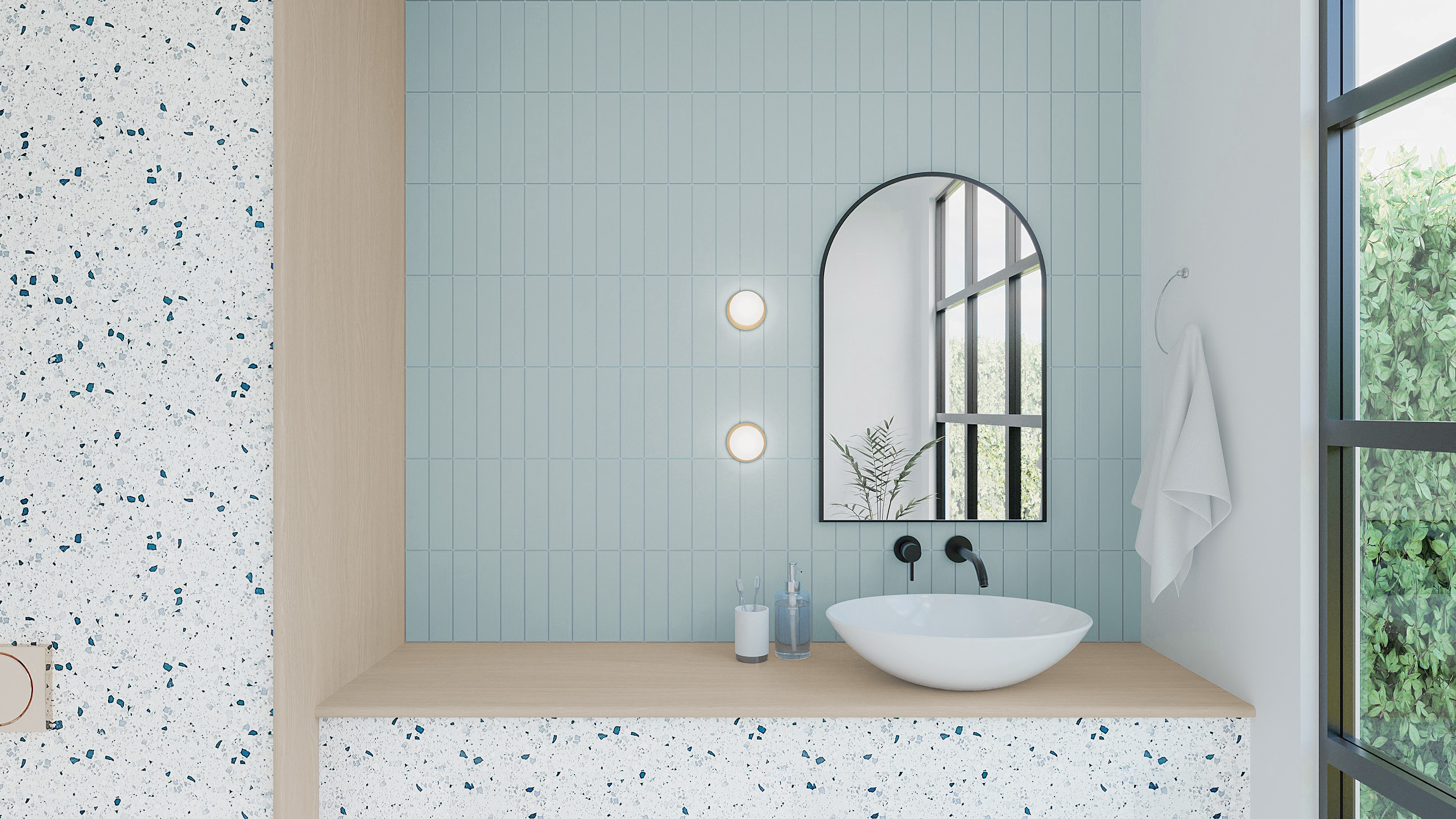 กระเบื้องตารางแนวตรง