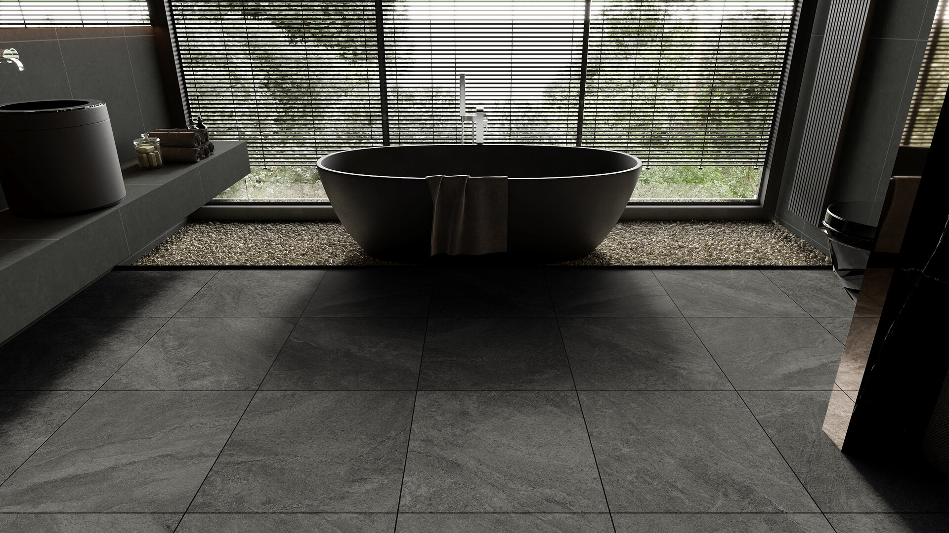 กระเบื้อง ALPS DARK GREY ANTISLIP RAN18 R11