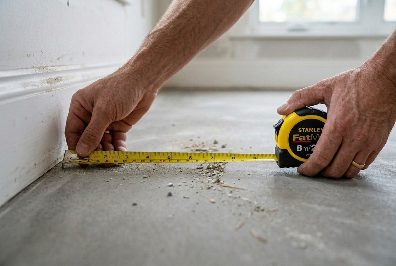 วิธีปูกระเบื้องยาง วัดพื้นที่และคำนวณจำนวนกระเบื้อง