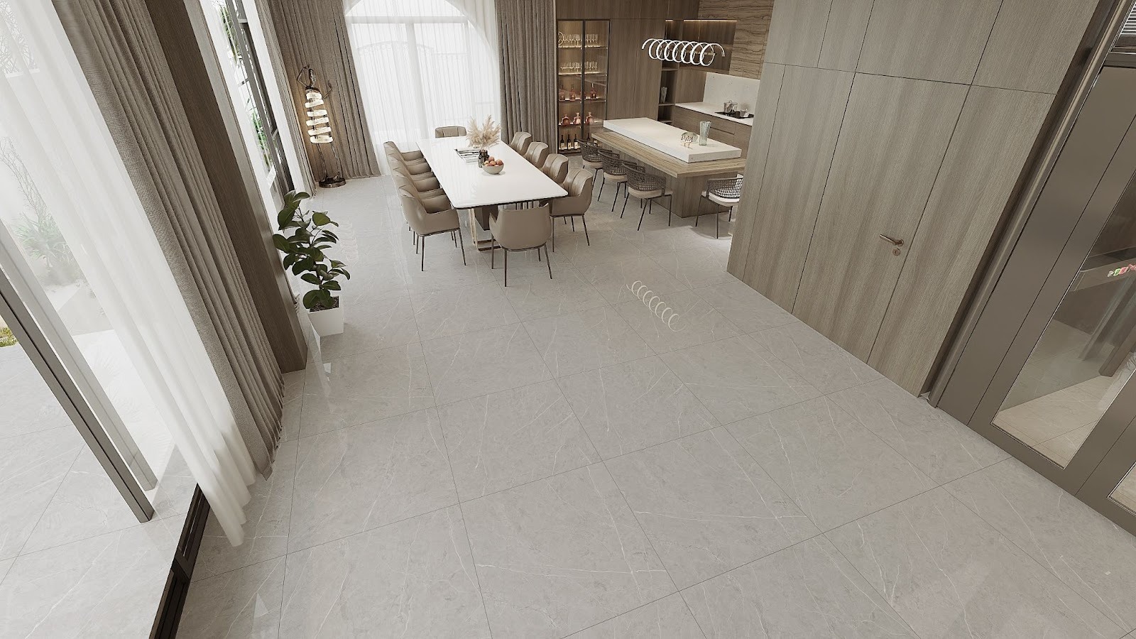 กระเบื้องห้องครัวโทนอบอุ่น ช่วยลดความเครียดได้ - ไทย สุง