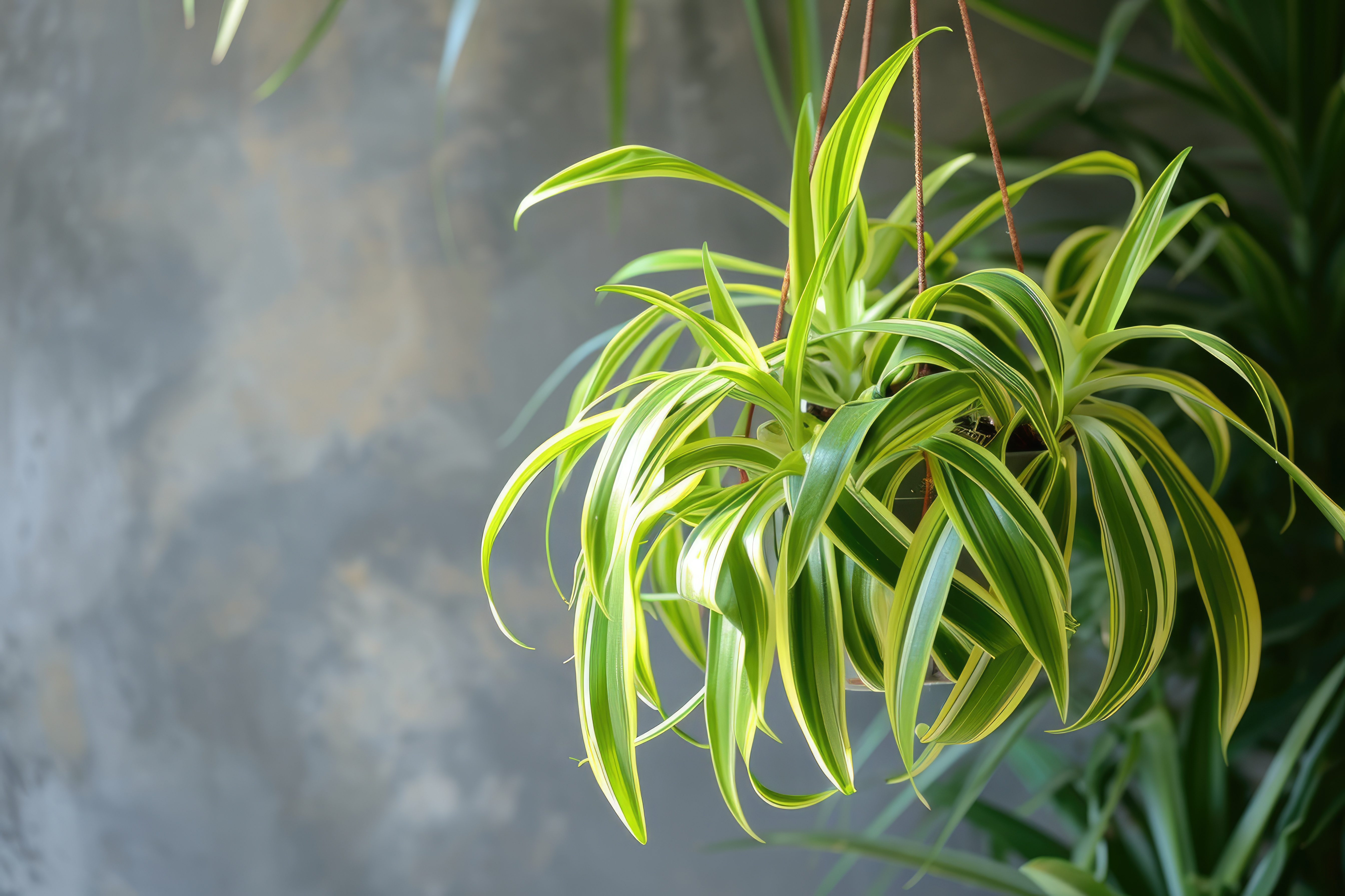 ต้นไม้ฟอกอากาศ ปลูกง่าย ดูแลไม่ยาก -เศรษฐีเรือนใน (Spider Plant)