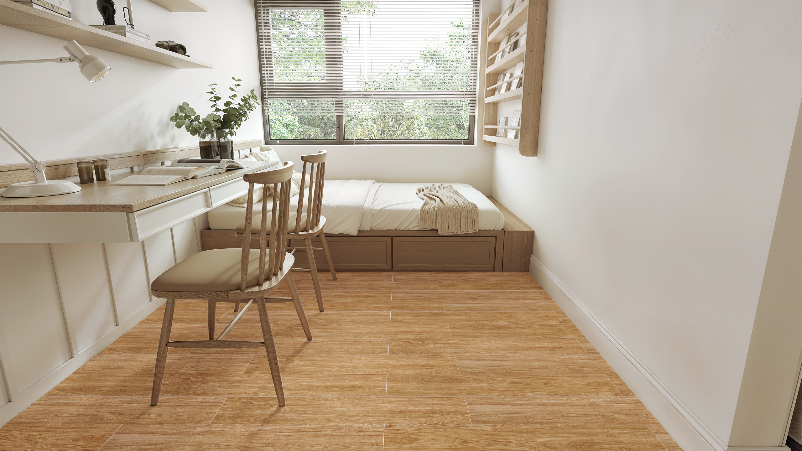 ตัวอย่างกระเบื้องปูพื้นห้องนอน