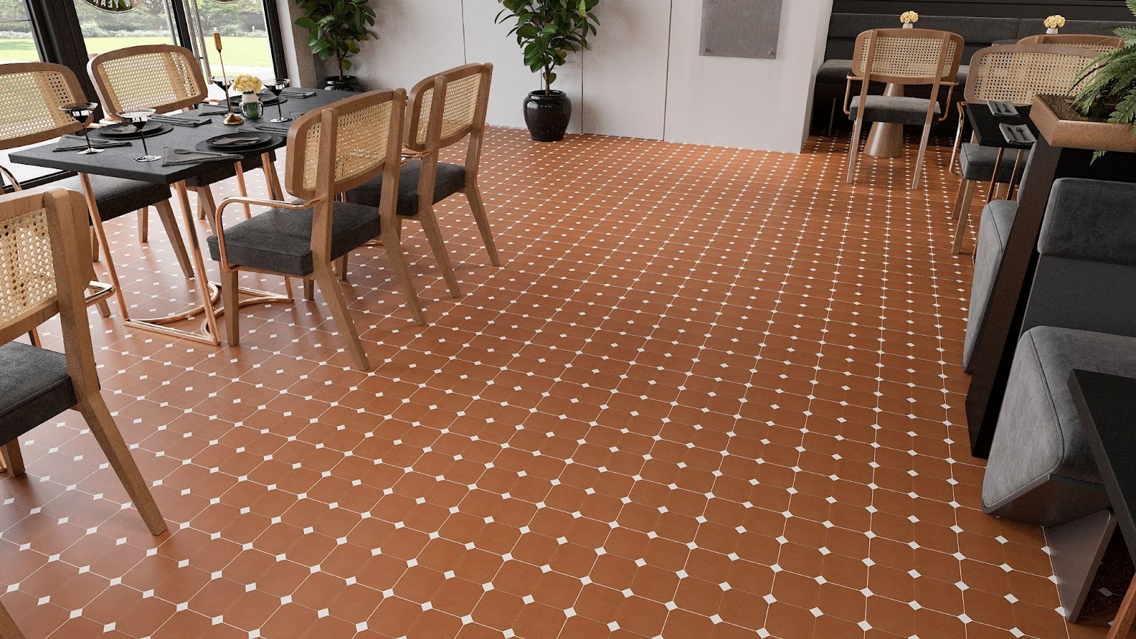 กระเบื้องลายวินเทจและกราฟฟิก