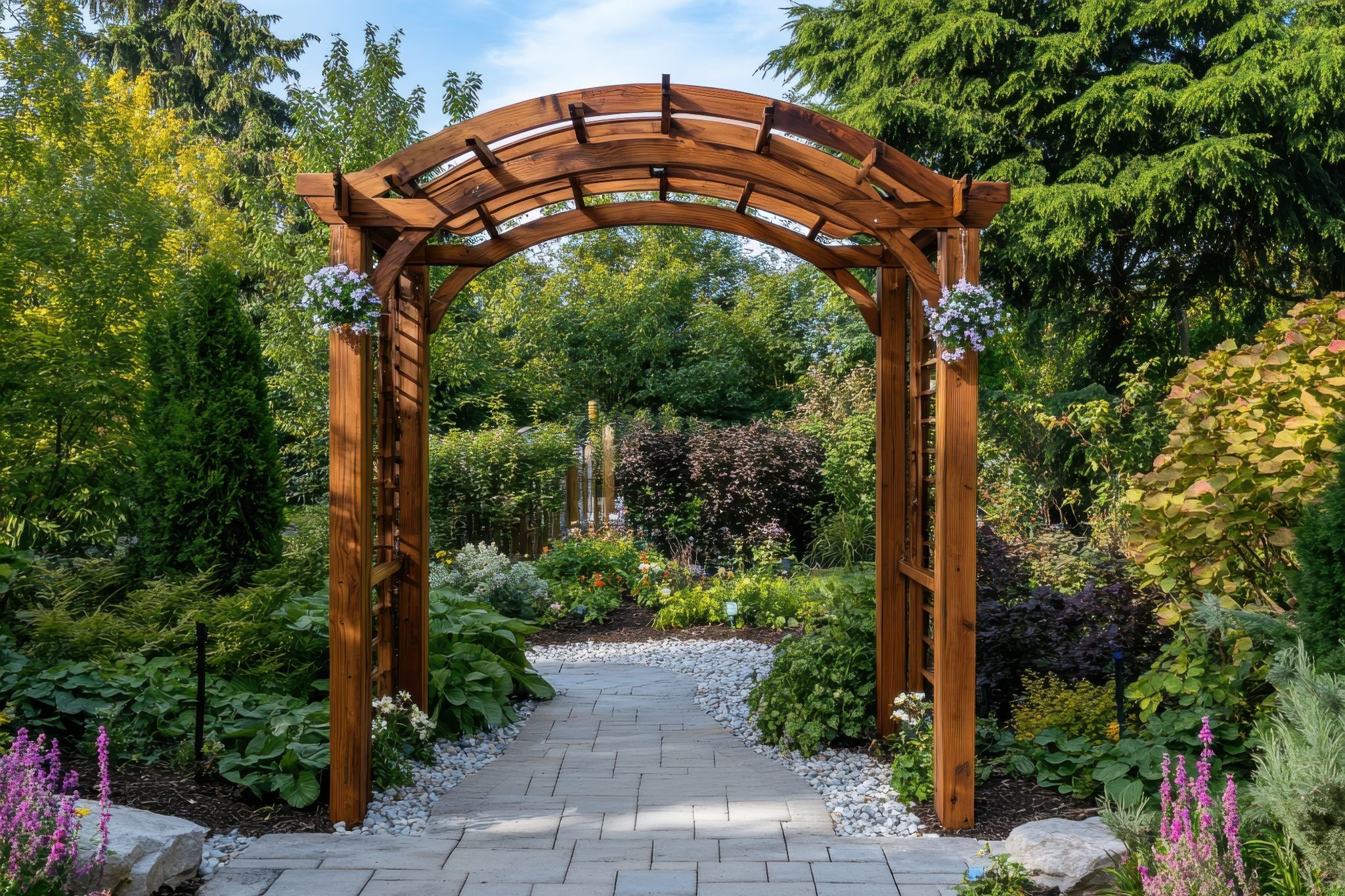 การจัดสวนด้วยตัวเอง ทำซุ้มไม้หรือซุ้มเหล็กเป็นจุดนำสายตา