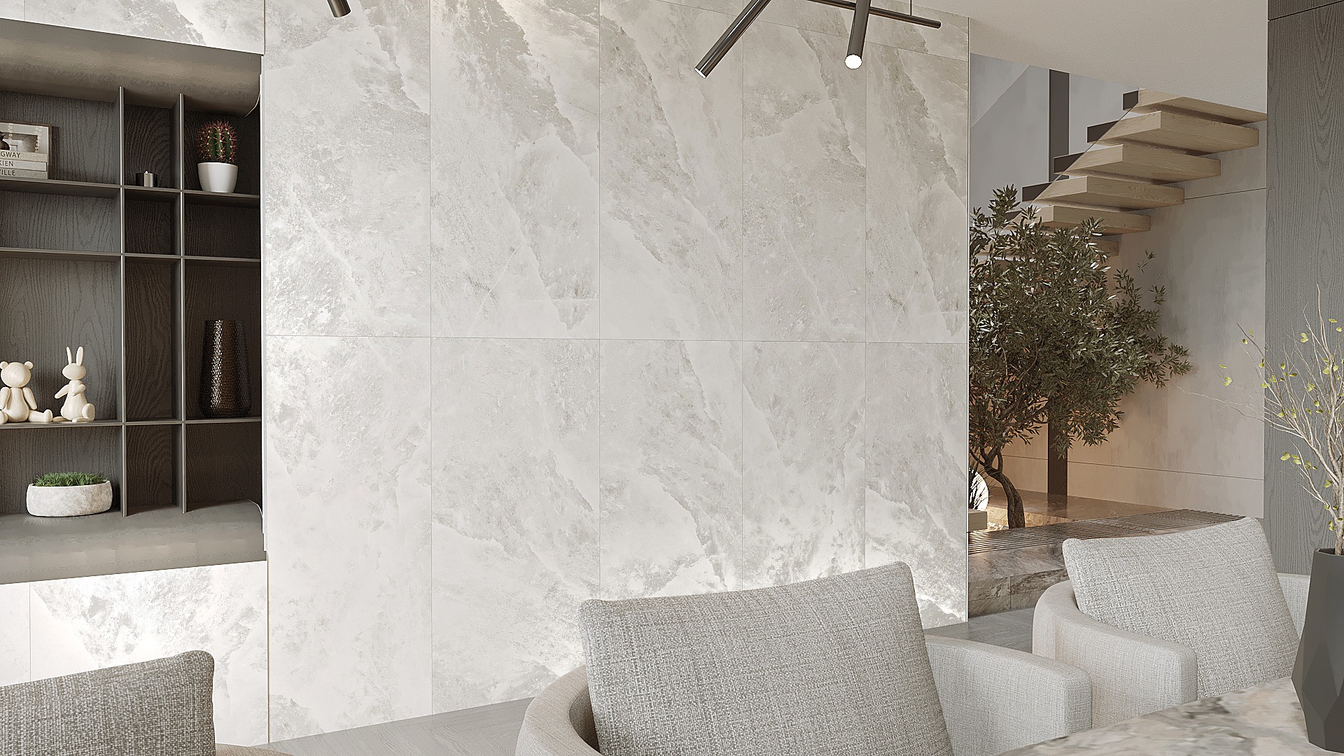 เลือกกระเบื้องผนังห้อง 6.ขนาดกระเบื้องมีผลต่อภาพรวมโดยไม่รู้ตัว