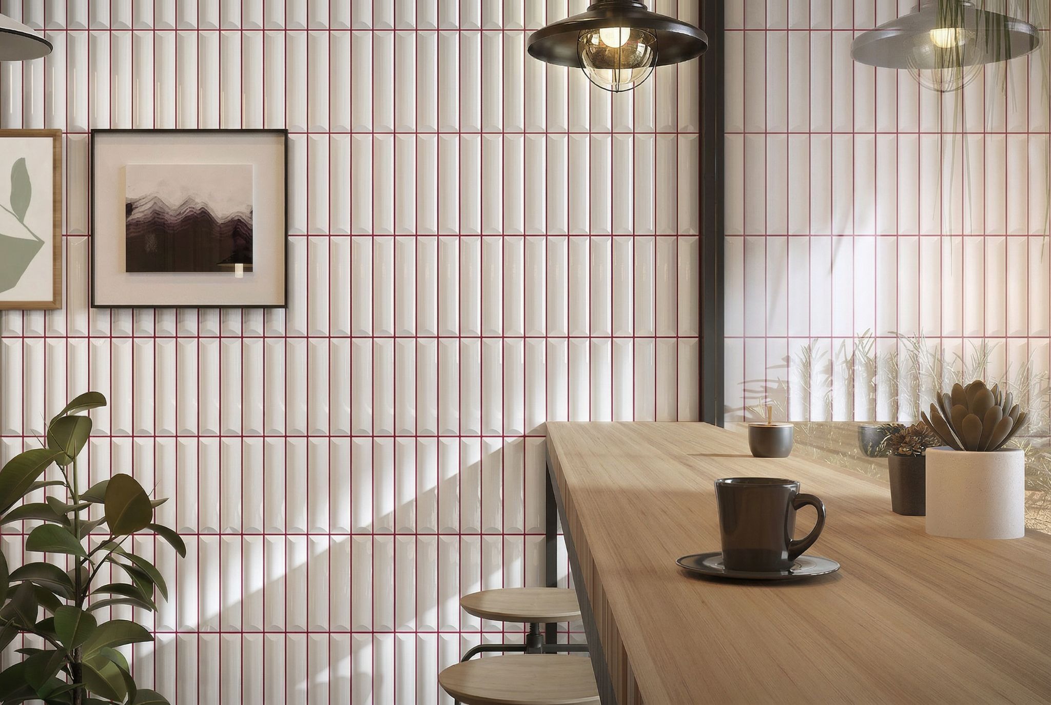 วิธีจับคู่สียาแนวกับกระเบื้อง 1.สีตรงข้าม (Contrast)