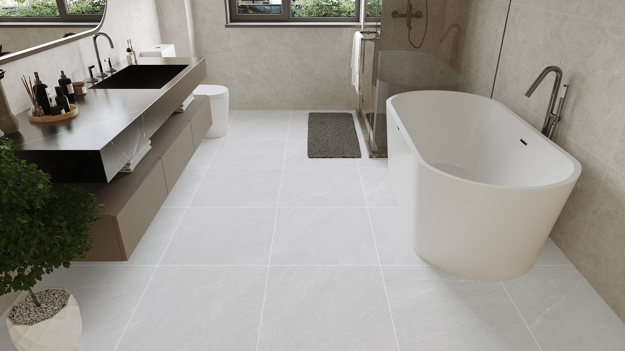 กระเบื้องห้องน้ำ ANASTASIA FLOWING SERIES