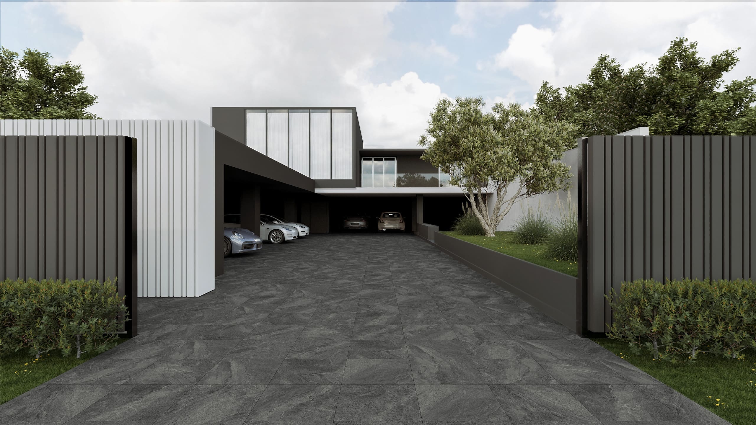 กระเบื้องโรงจอดรถ 2