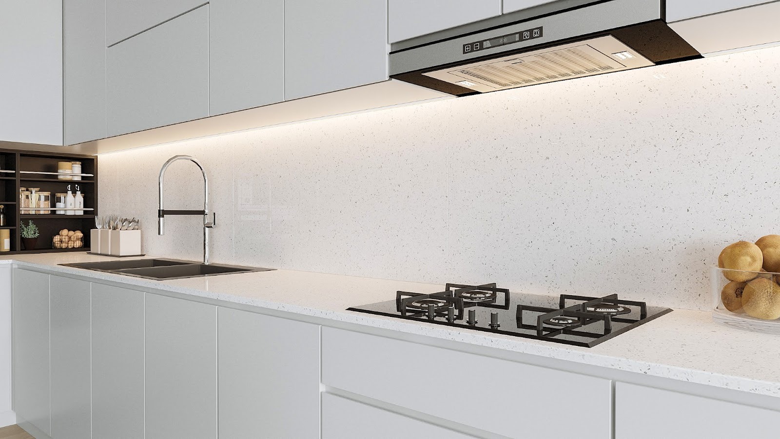 กระเบื้องตัวอย่าง 3 แบบสีขาวมินิมอล (Minimal White)