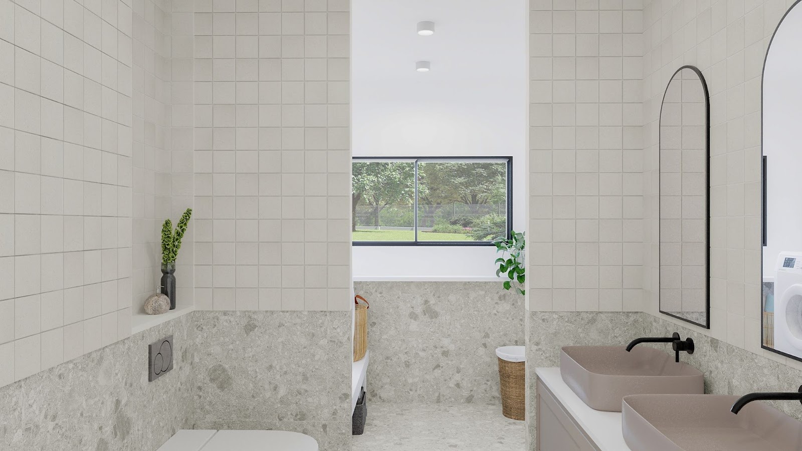 กระเบื้องตัวอย่าง 6 แบบสีขาวลุคโมเดิร์น (Modern White)