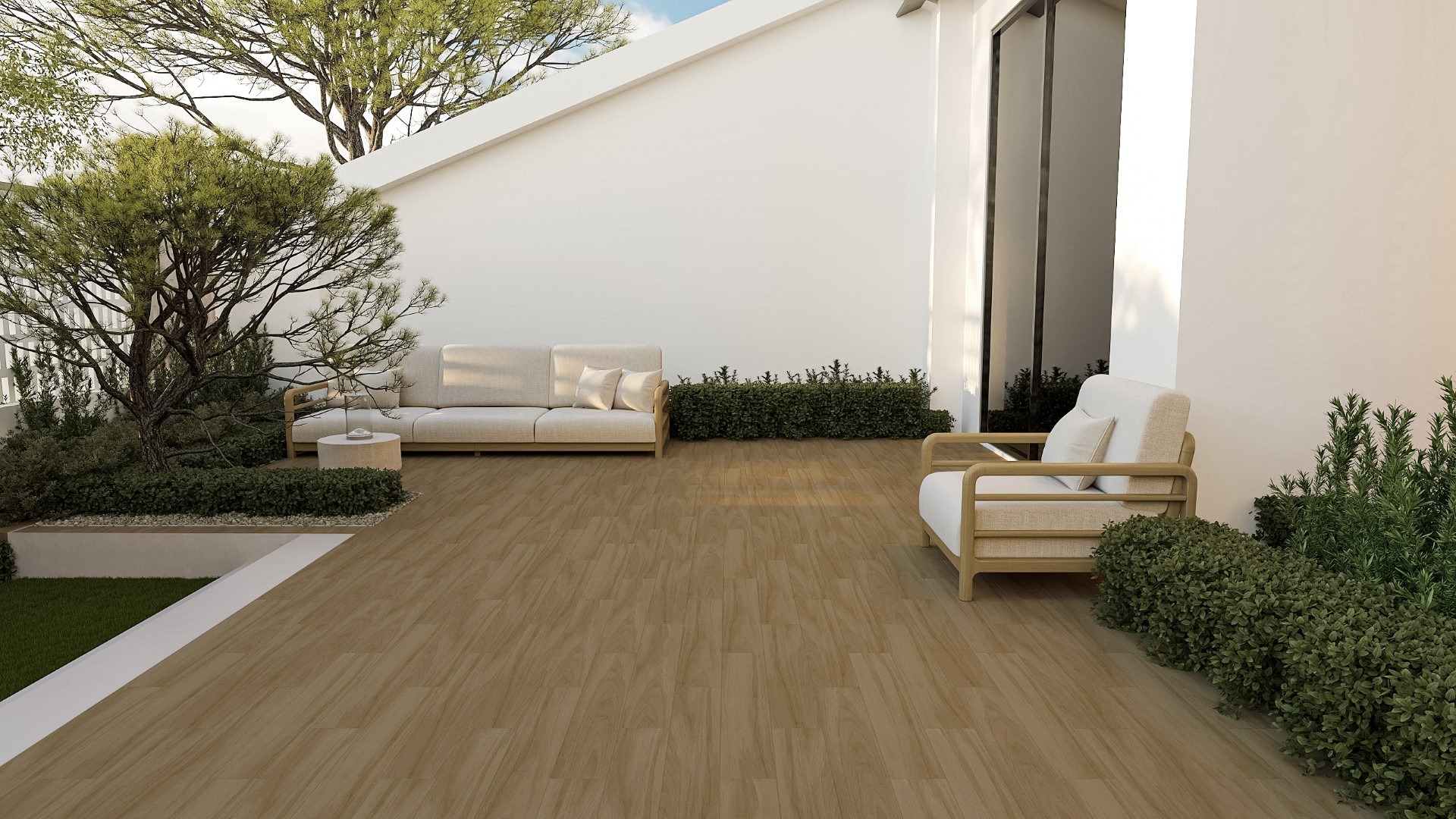 3. กระเบื้องลายไม้