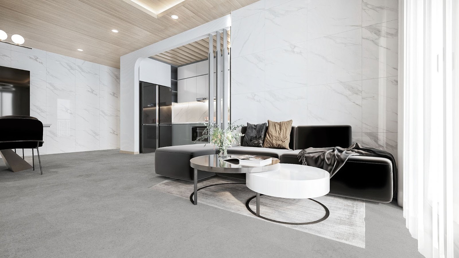 กระเบื้องลายหินอ่อน WHITE CARARA/CALACATTA (SKX) SERIES