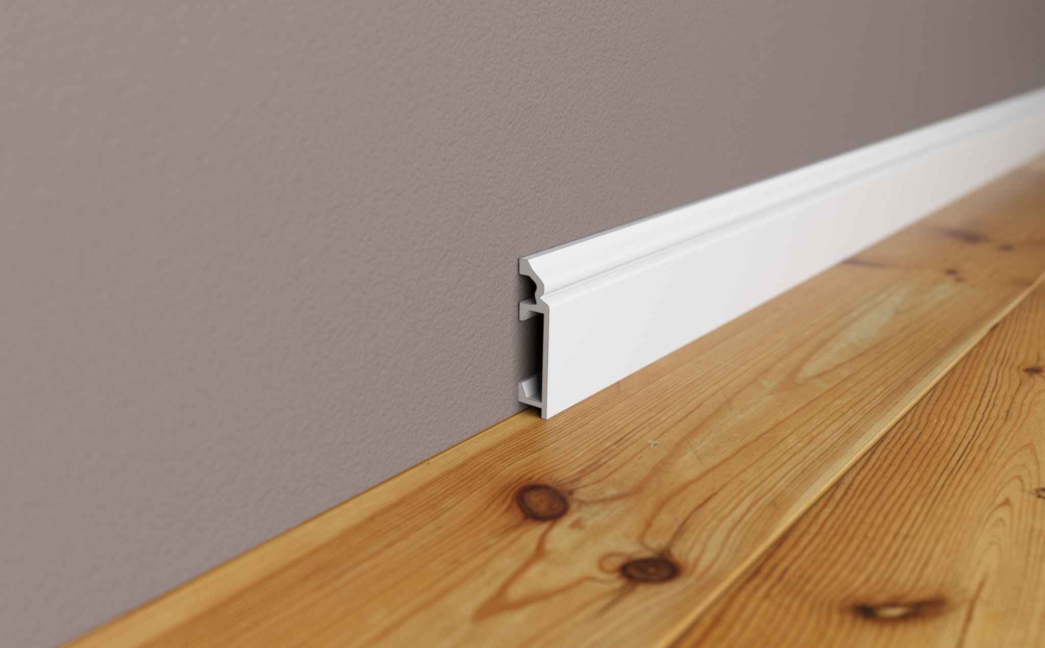 2. บัวพื้น PVC (PVC Baseboard)