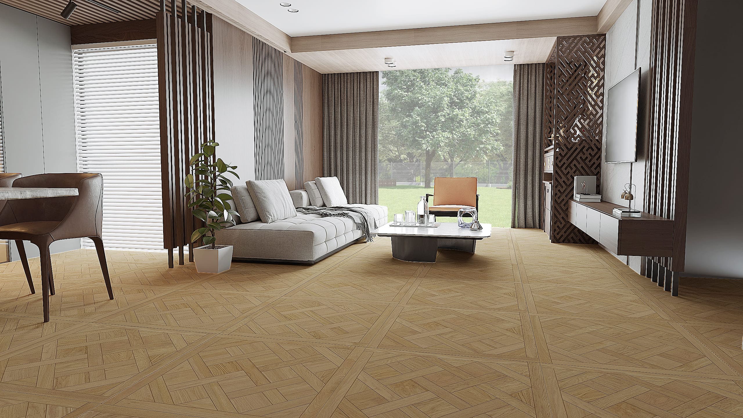 ลายกระเบื้องปูพื้นบ้านลายไม้