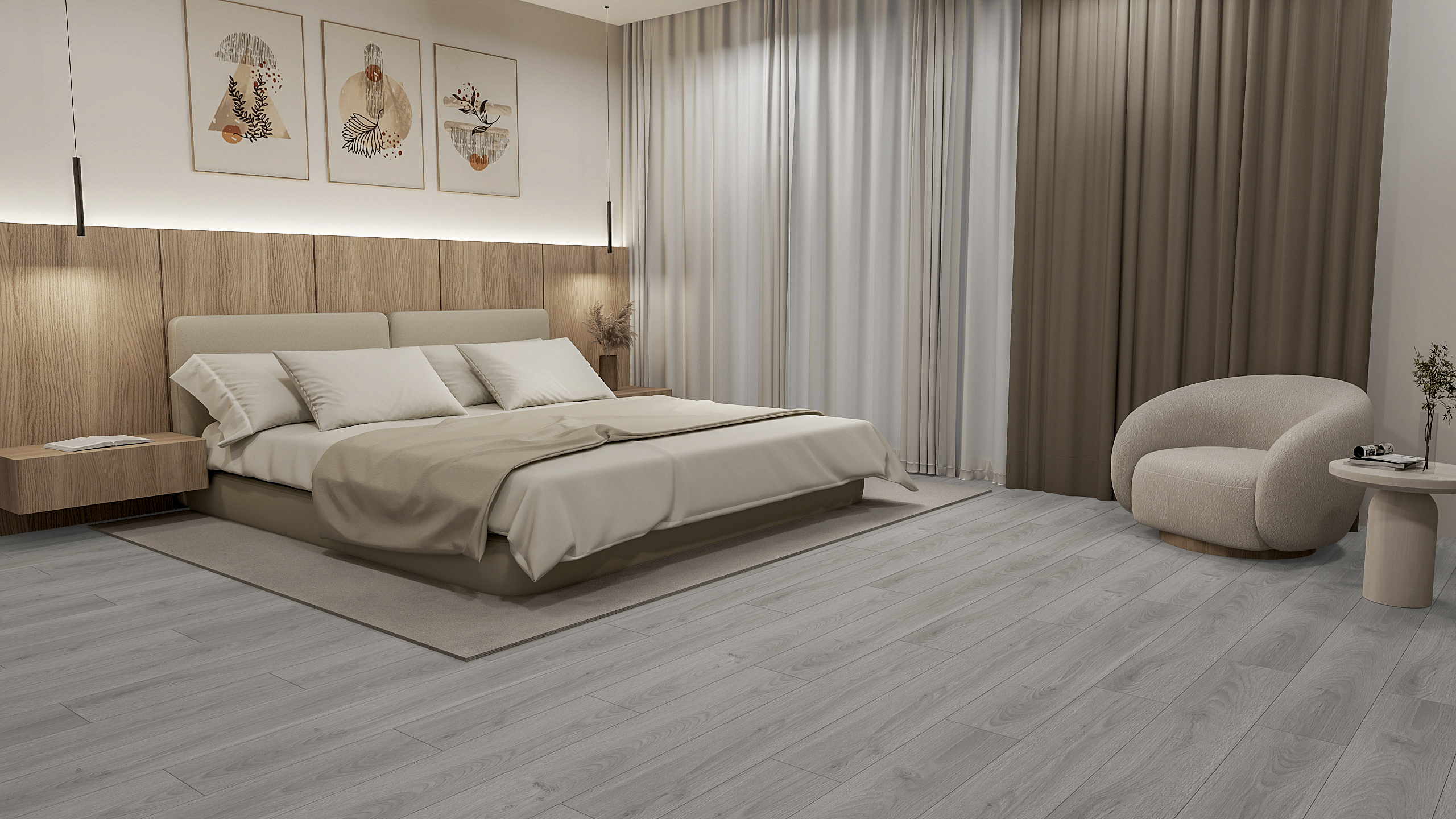 ตัวอย่างกระเบื้องปูพื้นห้องนอน