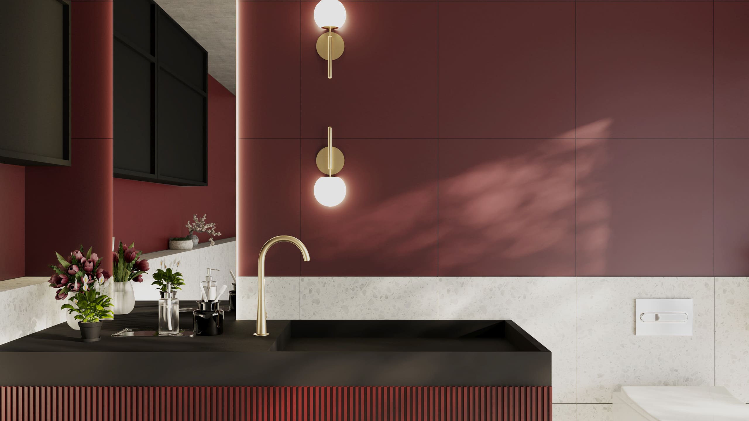 กระเบื้องสีพื้น (Solid Color Tile)