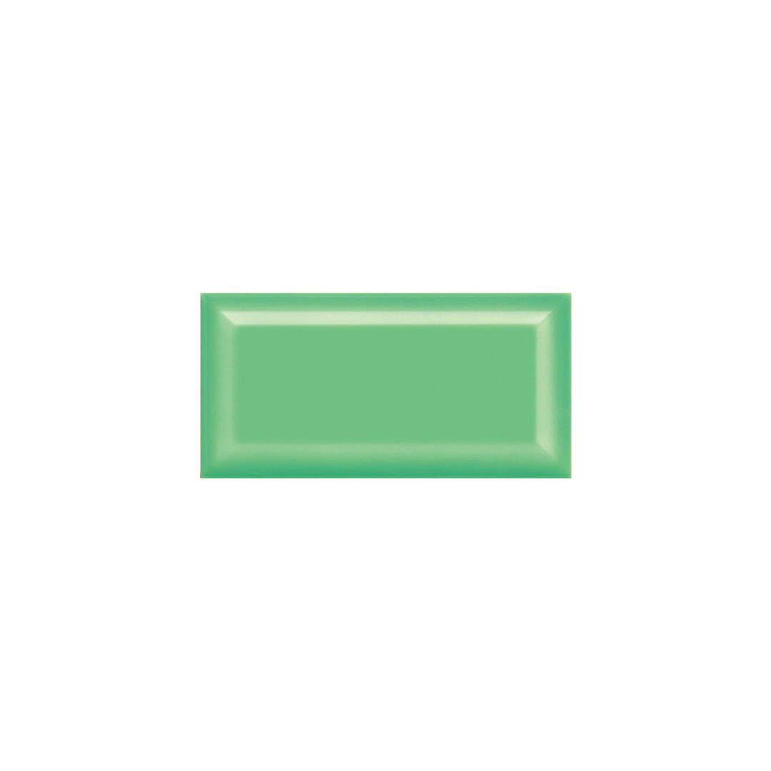 SUBWAY-GREEN-GLOSSY-BEVELED-7.5x15cm