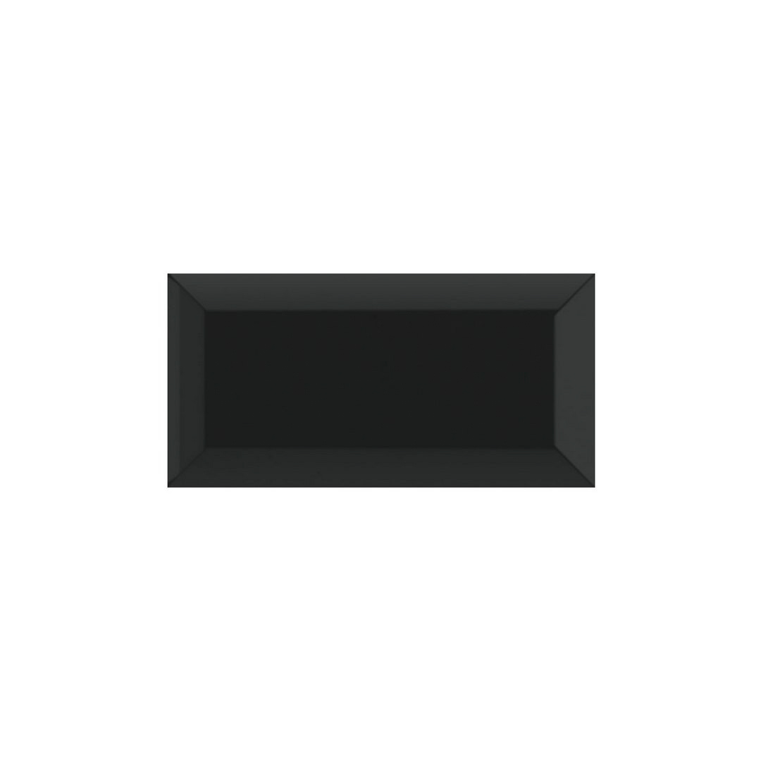 SUBWAY-BLACK-MATT-BEVELED-10x20cm