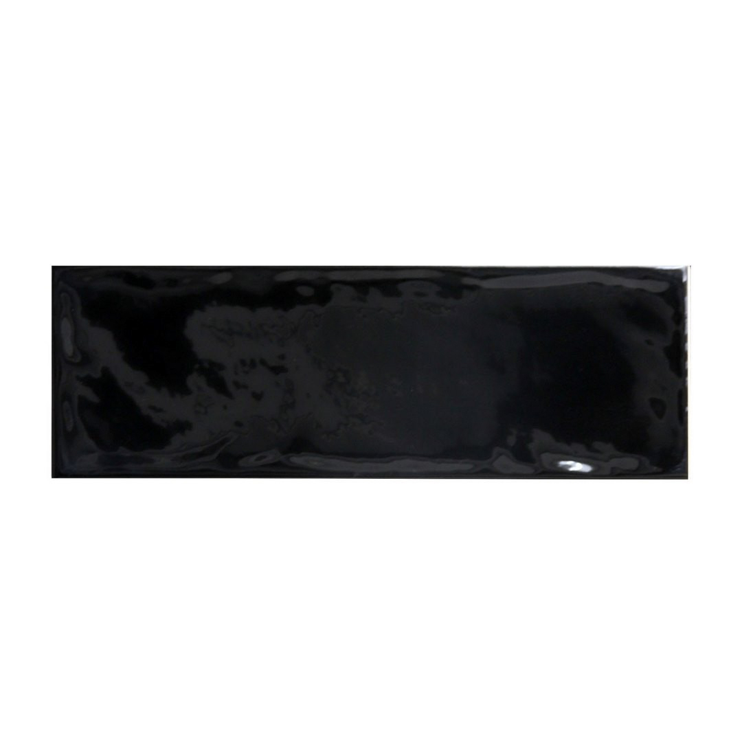 SUBWAY-BLACK-GLOSSY-WAVY-STRAIGHT-EDGE-10x30cm