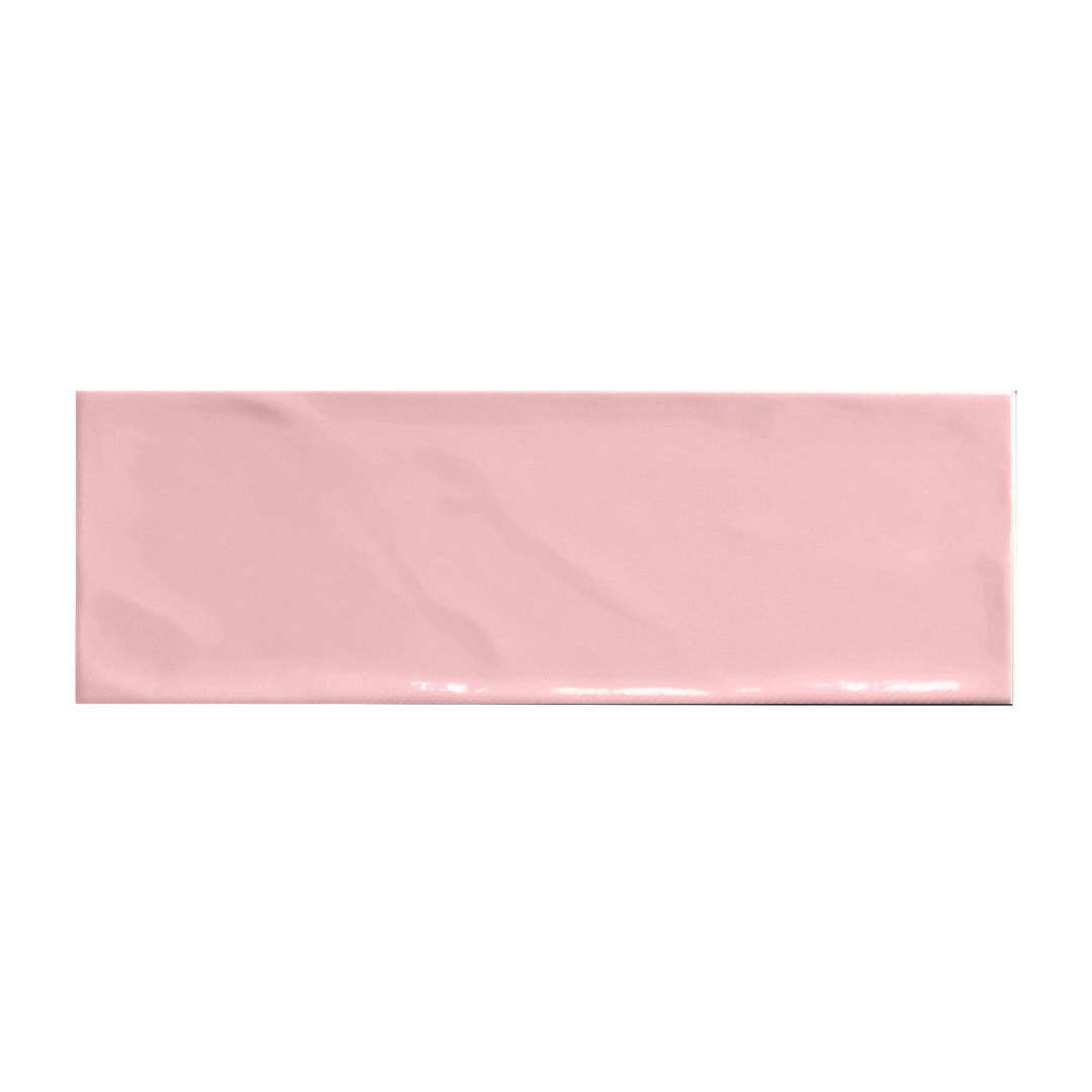 SUBWAY-PINK-GLOSSY-WAVY-STRAIGHT-EDGE-10x30cm