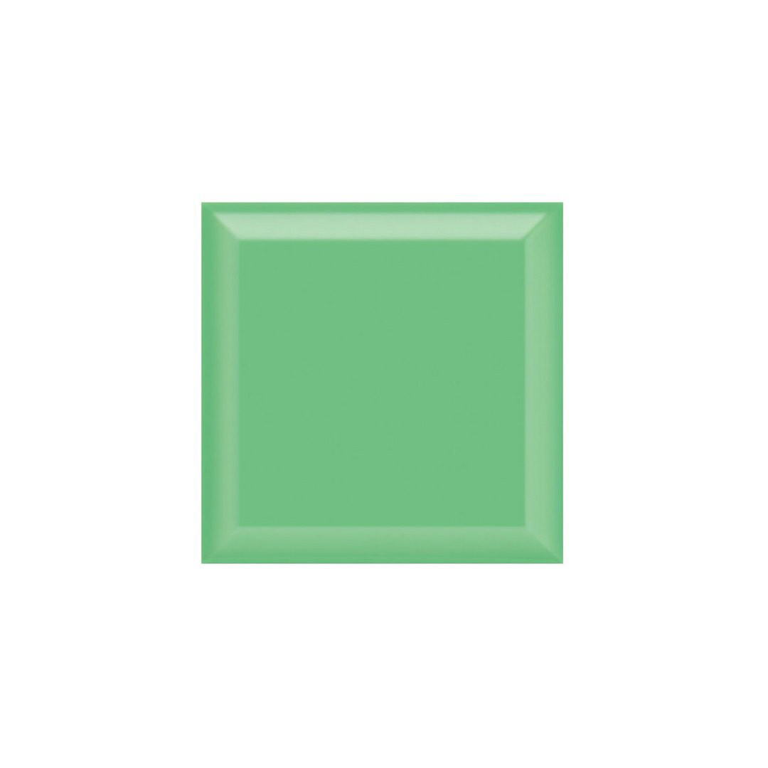 SUBWAY-GREEN-GLOSSY-BEVELED-15x15cm