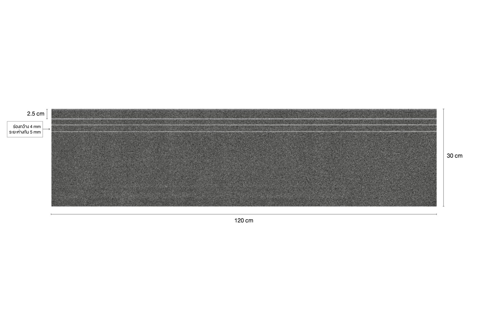 BIG-GRAIN-JEH-DARK-GREY-MATT-451O-4W3MA-RANไม่จำกัด-R10-30x120cm