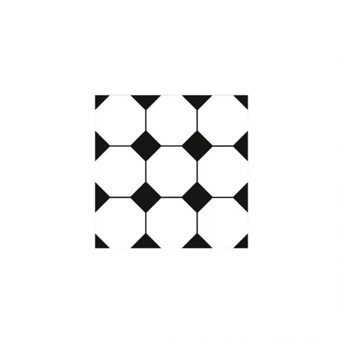 image of DECOR CERA NINE OCTAGON BLACK & WHITE MATT R9